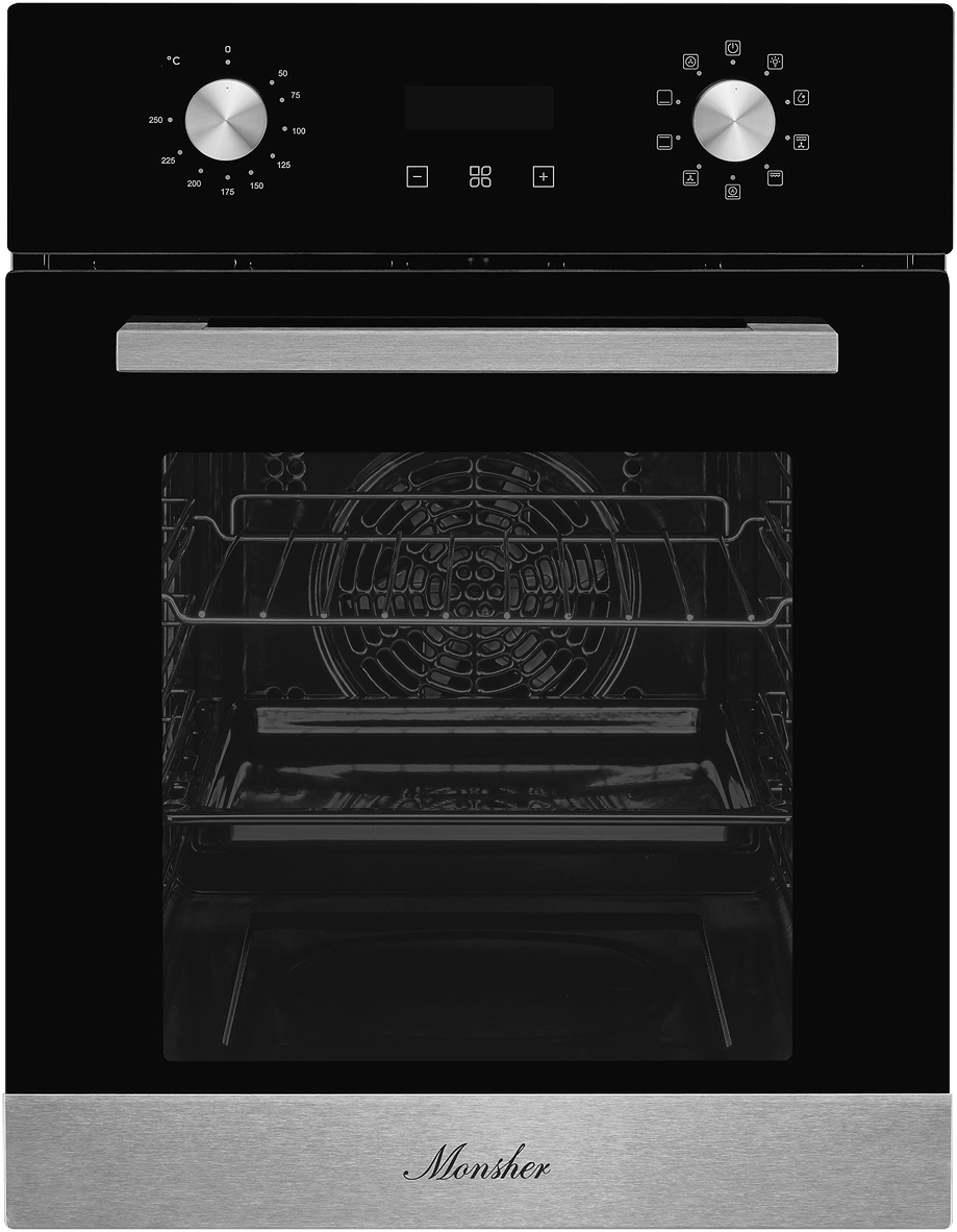 Духовой шкаф Электрический Monsher MOE 4592 черный/нержавеющая сталь