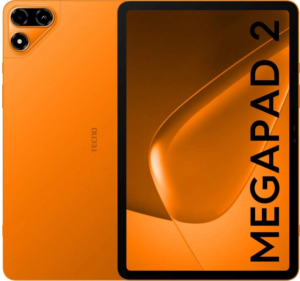 Планшет Tecno MegaPad 2 T1103 G99 2.0 8C RAM8Gb ROM256Gb 10.95" IPS 2560x1600 4G Android 16 оранжевый 8Mpix 8Mpix BT WiFi microSD 2Tb 8200mAh 1776hrs