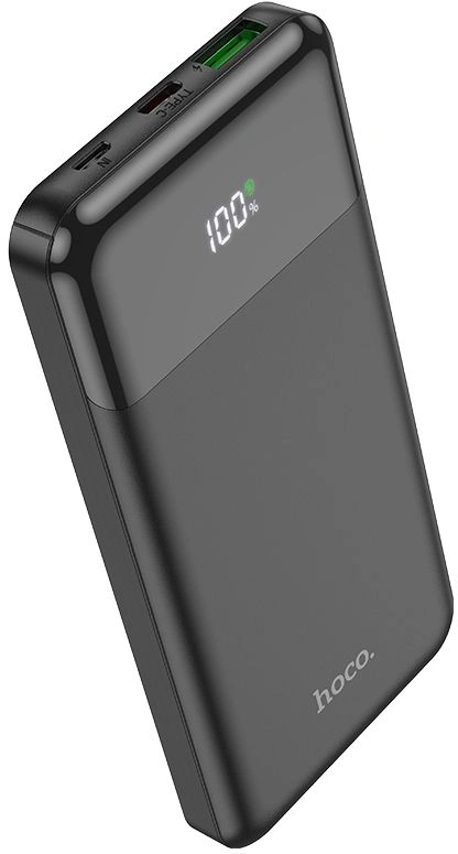 Мобильный аккумулятор Hoco J102 Cool figure 10000mAh QC3.0/PD3.0 20W 3A USB-A/USB-C черный