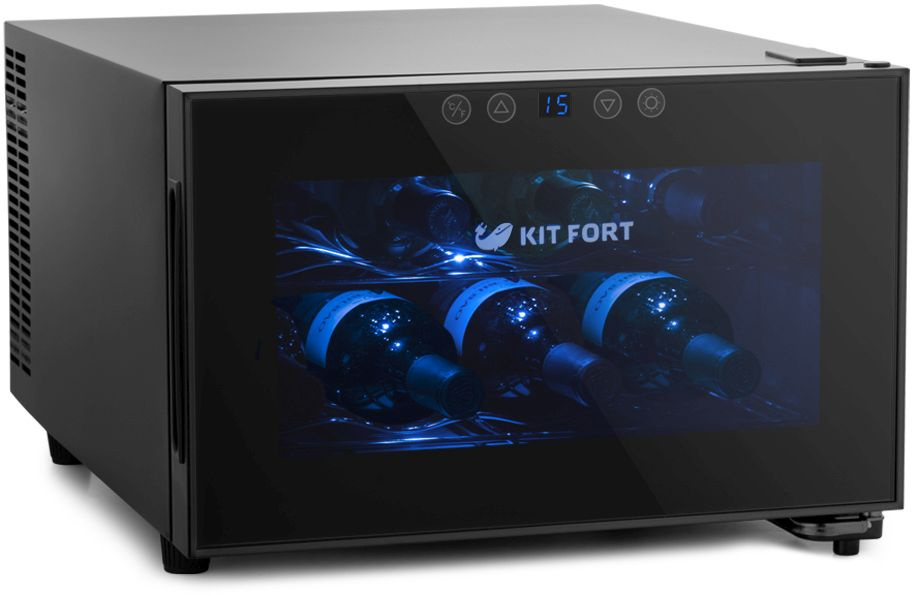 Винный шкаф Kitfort КТ-2403 1-нокамерн. черный мат.
