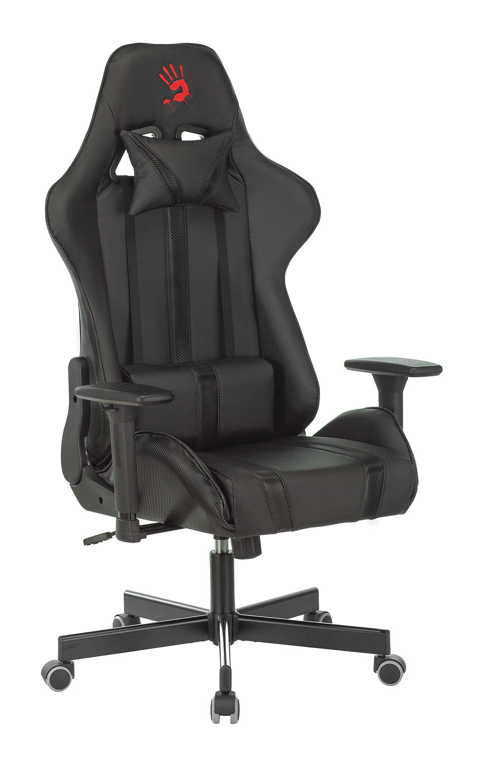 Кресло игровое A4Tech Bloody GC-600 черный эко.кожа крестов. металл