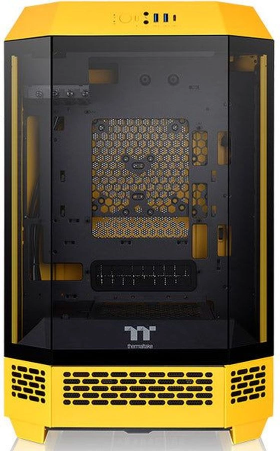 Корпус Thermaltake The Tower 300 Bumblebee желтый без БП mATX 8x120mm 6x140mm 2xUSB3.0 audio bott PSU