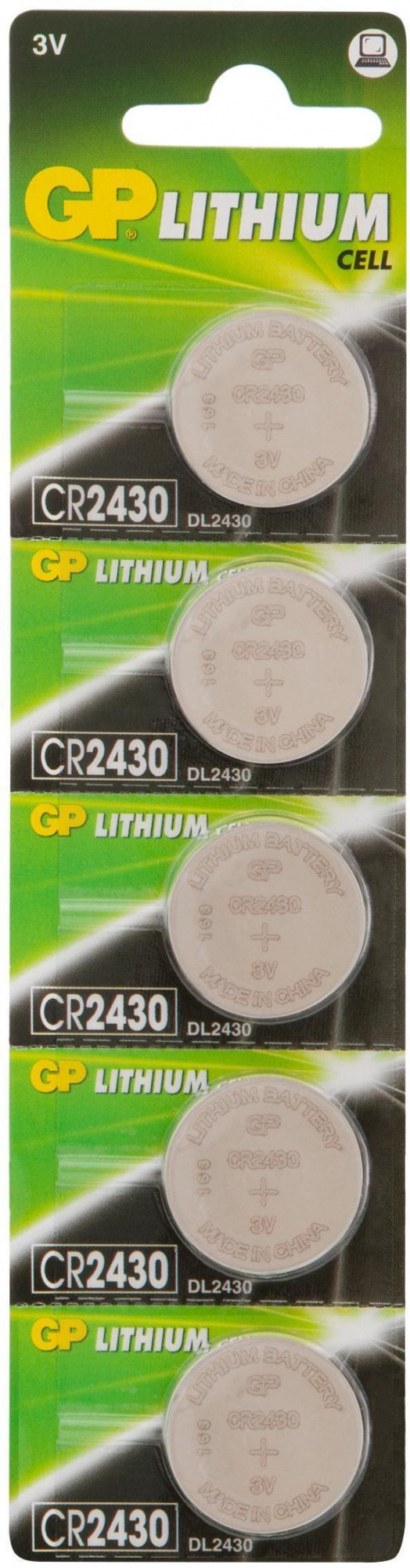 Батарея GP CR2430 (1шт) блистер