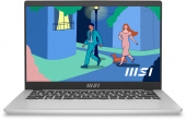 Ноутбук MSI Modern 14 C12MO-690RU Core i3 1215U 8Gb SSD256Gb Intel UHD Graphics 14" IPS FHD (1920x1080) Windows 11 Professional silver WiFi BT Cam (9S7-14J111-690)