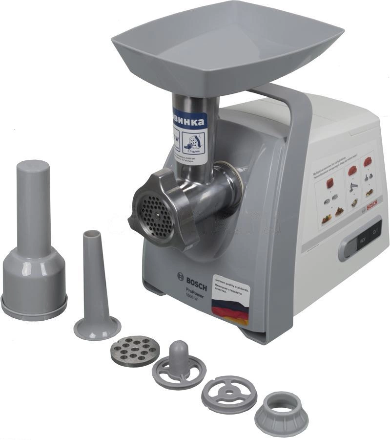 Мясорубка Bosch ProPower MFW45020 1600Вт белый/серый
