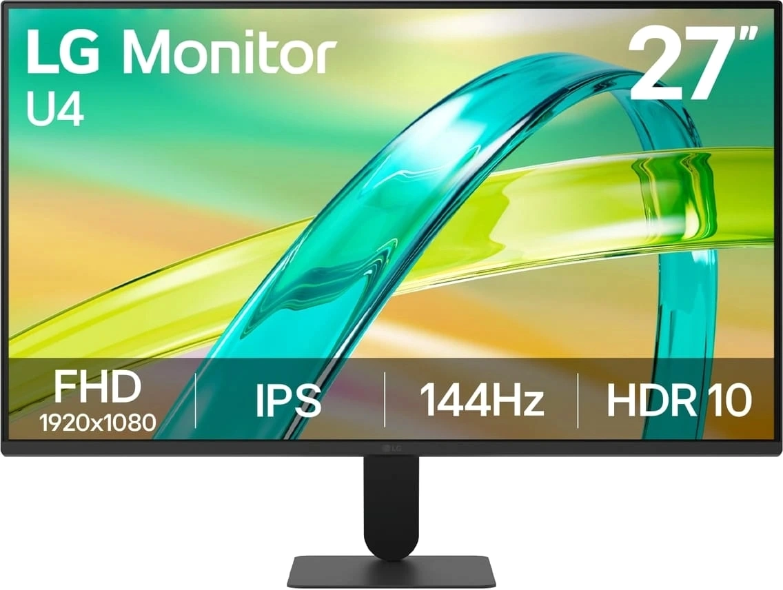 Монитор LG 27" 27U411B-B черный IPS LED 5ms 16:9 HDMI матовая 1500:1 250cd 178гр/178гр 1920x1080 144Hz FHD 3.9кг