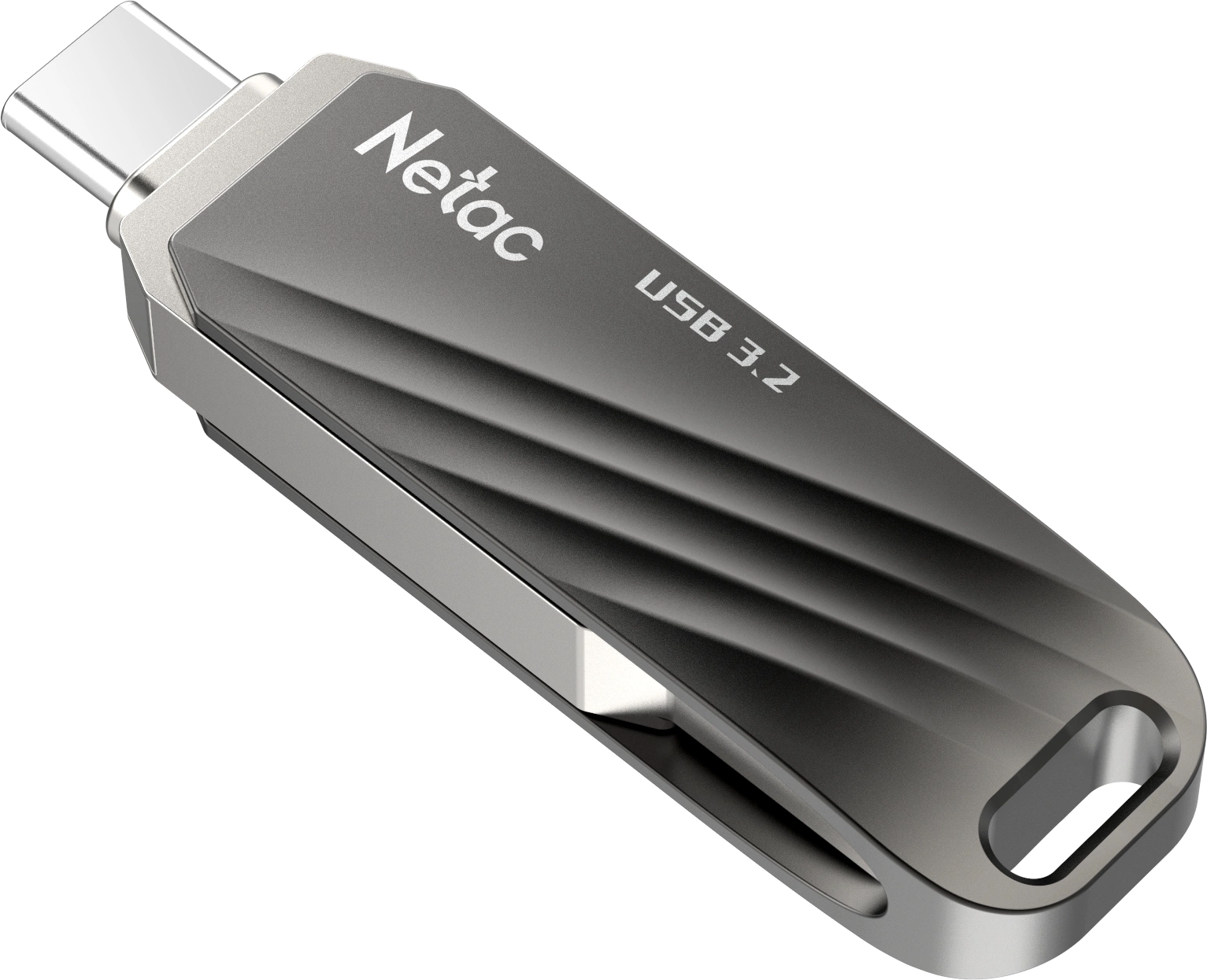 Флеш Диск Netac 32GB US11 NT03US11C-032G-32BK USB3.2 черный/серебристый