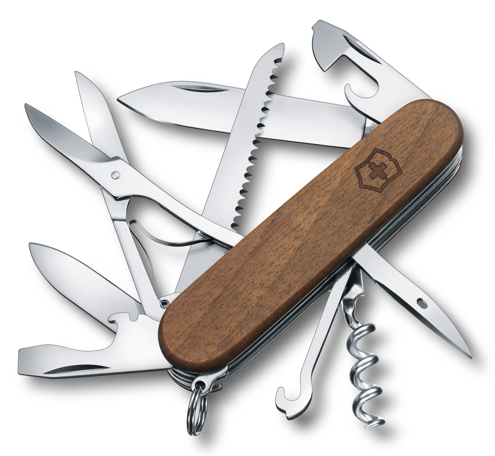 Нож перочинный Victorinox Huntsman Wood (1.3711.63) 91мм 13функц. дерево карт.коробка