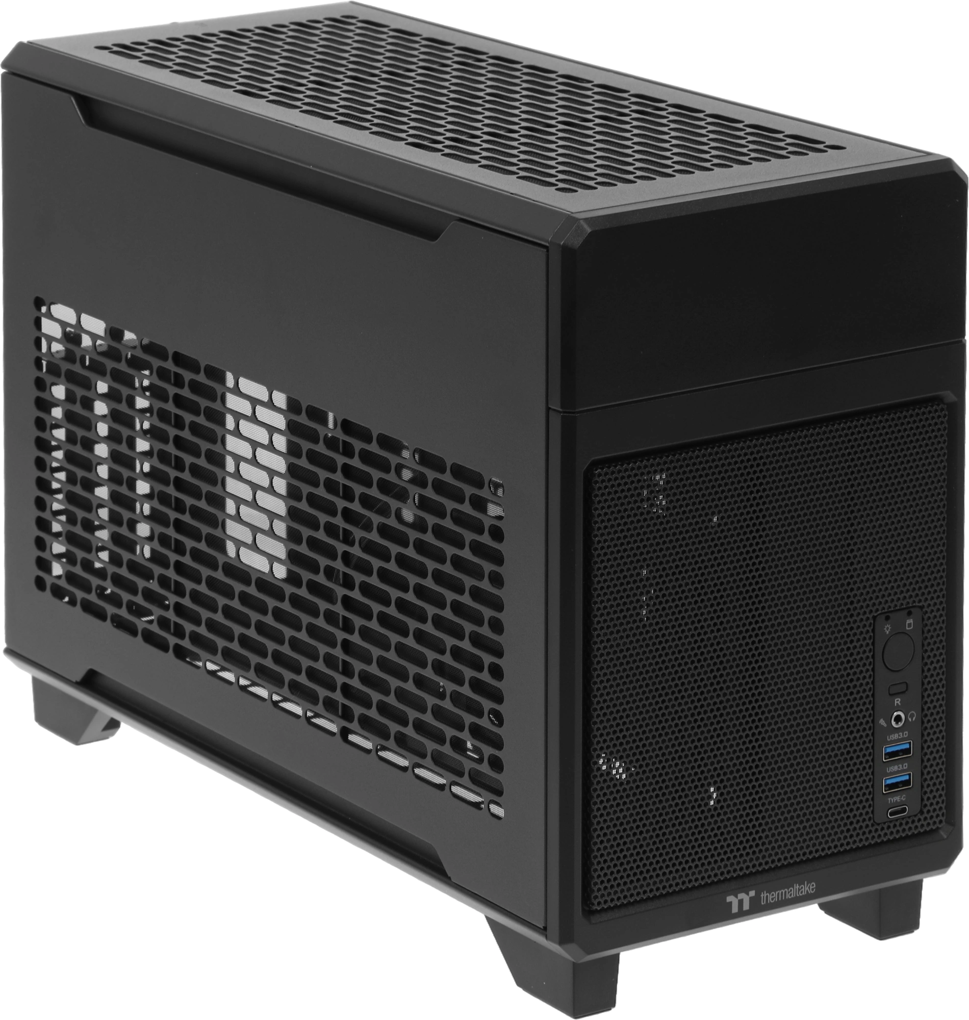 Корпус Thermaltake TR100 черный без БП miniITX 8x140mm 2x200mm 2xUSB3.0 audio bott PSU