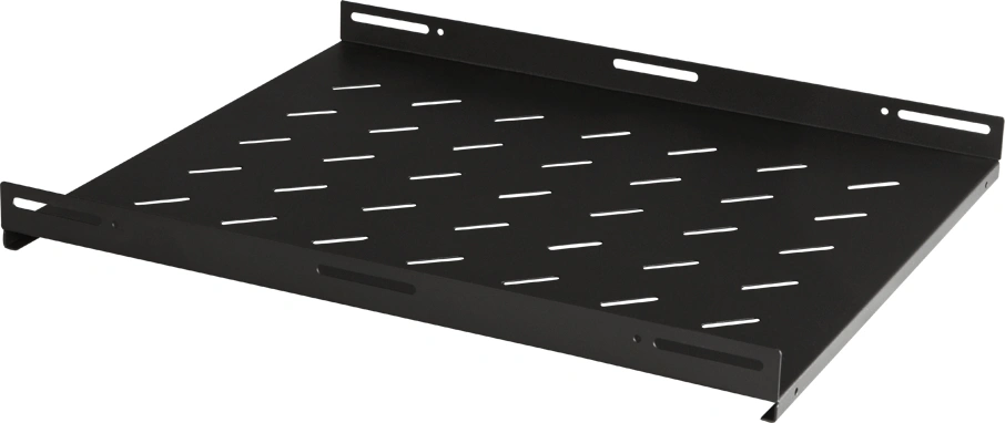 Полка стационарная Lanmaster TWT-CBB-S4-12/60 1U нагр.:60кг. 19" 852мм черный