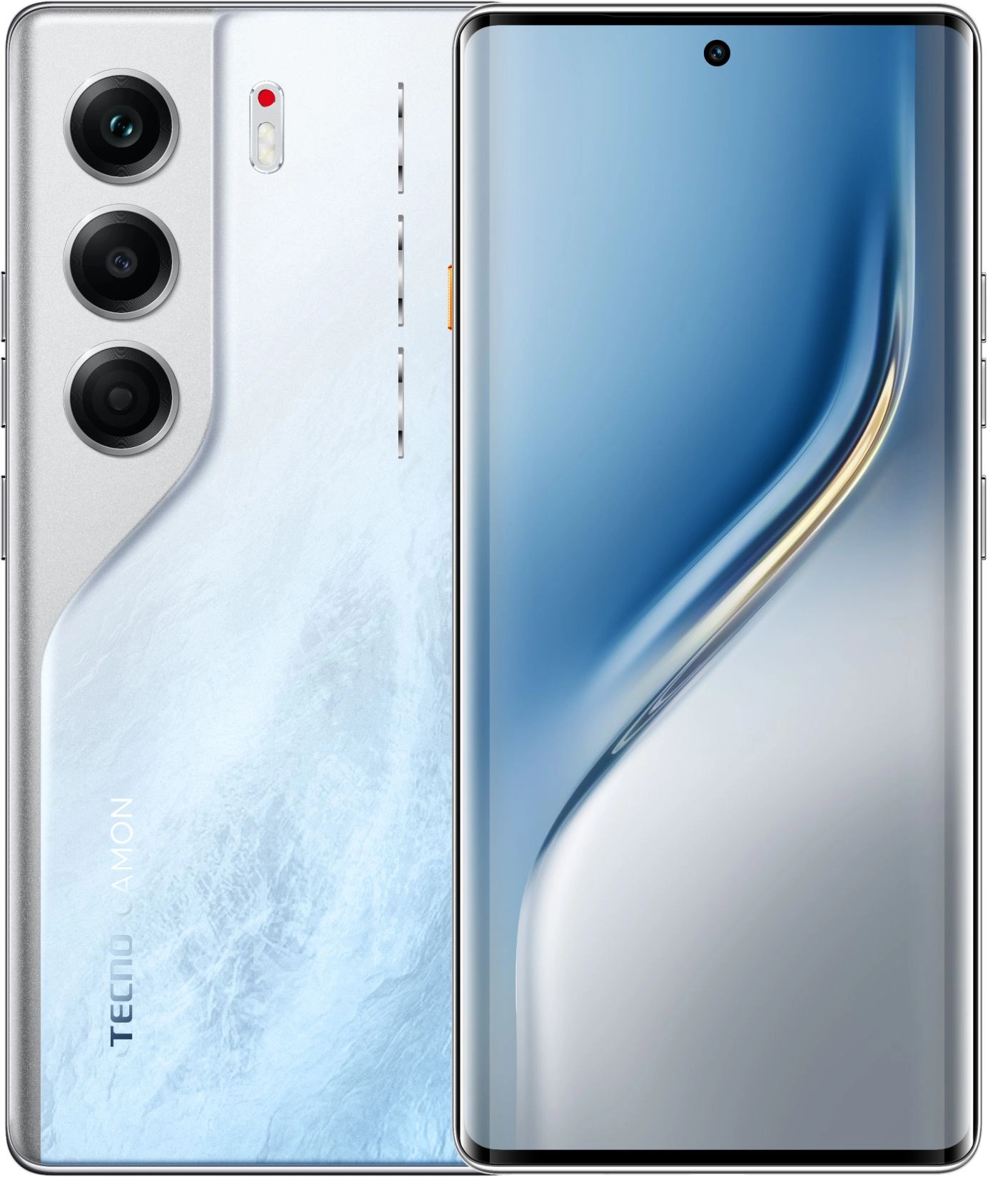 Смартфон Tecno Camon 40 Pro 256Gb 8Gb белый моноблок 3G 4G 2Sim 6.78" 1080x2436 Android 15 50Mpix 802.11 a/b/g/n/ac NFC GPS GSM900/1800 GSM1900 Protect FM