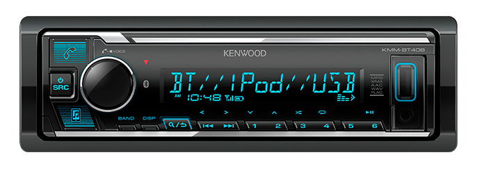 Автомагнитола Kenwood KMM-BT408 1DIN 4x50Вт v4.2 DSP 3