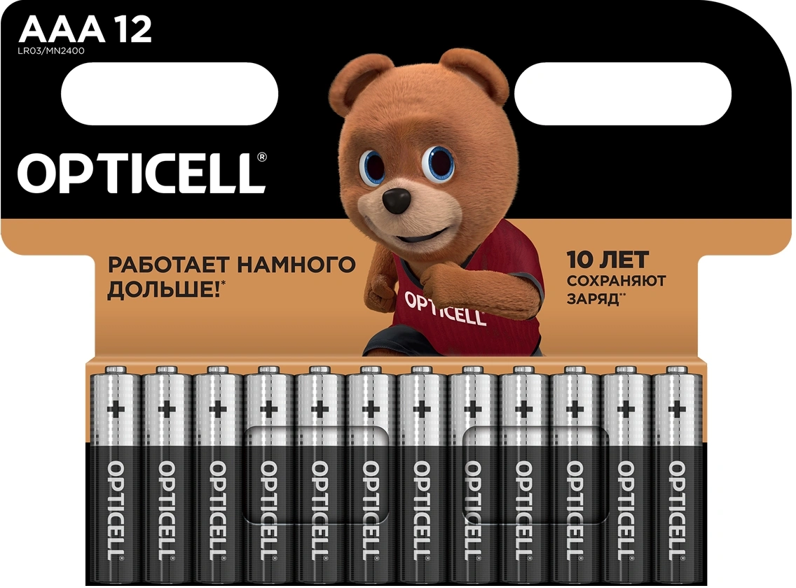 Батарея Opticell Basic LR03 AAA (12шт) блистер