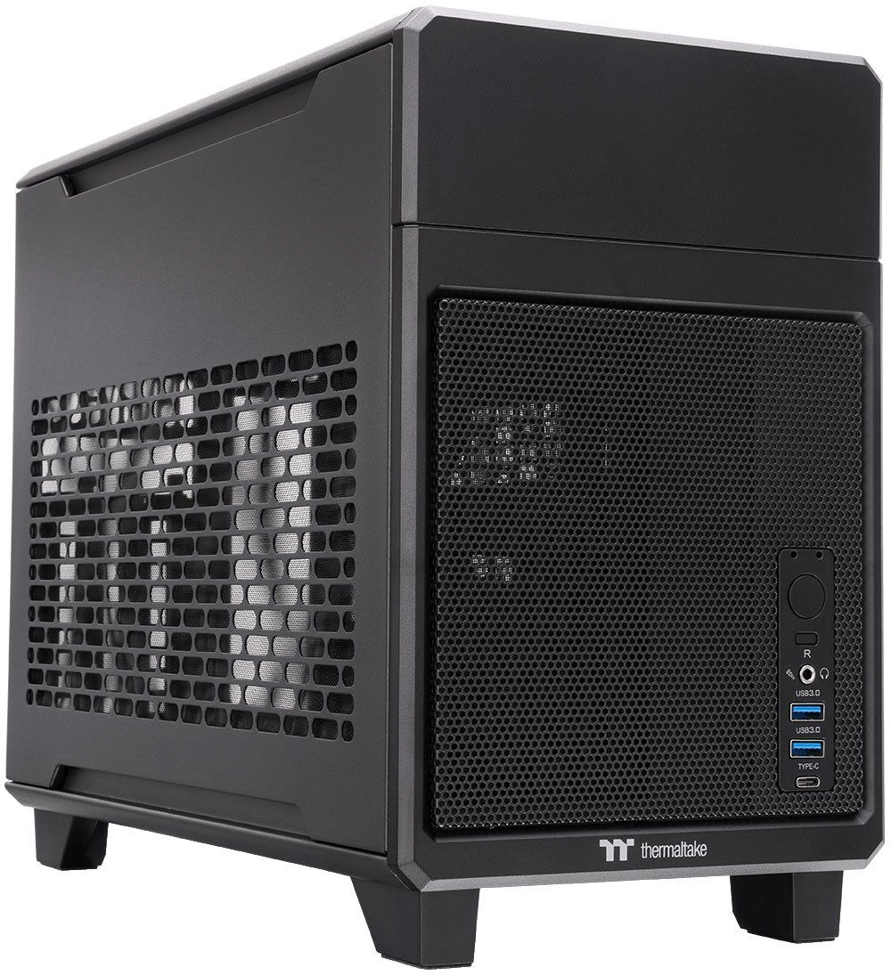 Корпус Thermaltake TR100 черный без БП miniITX 8x140mm 2x200mm 2xUSB3.0 audio bott PSU