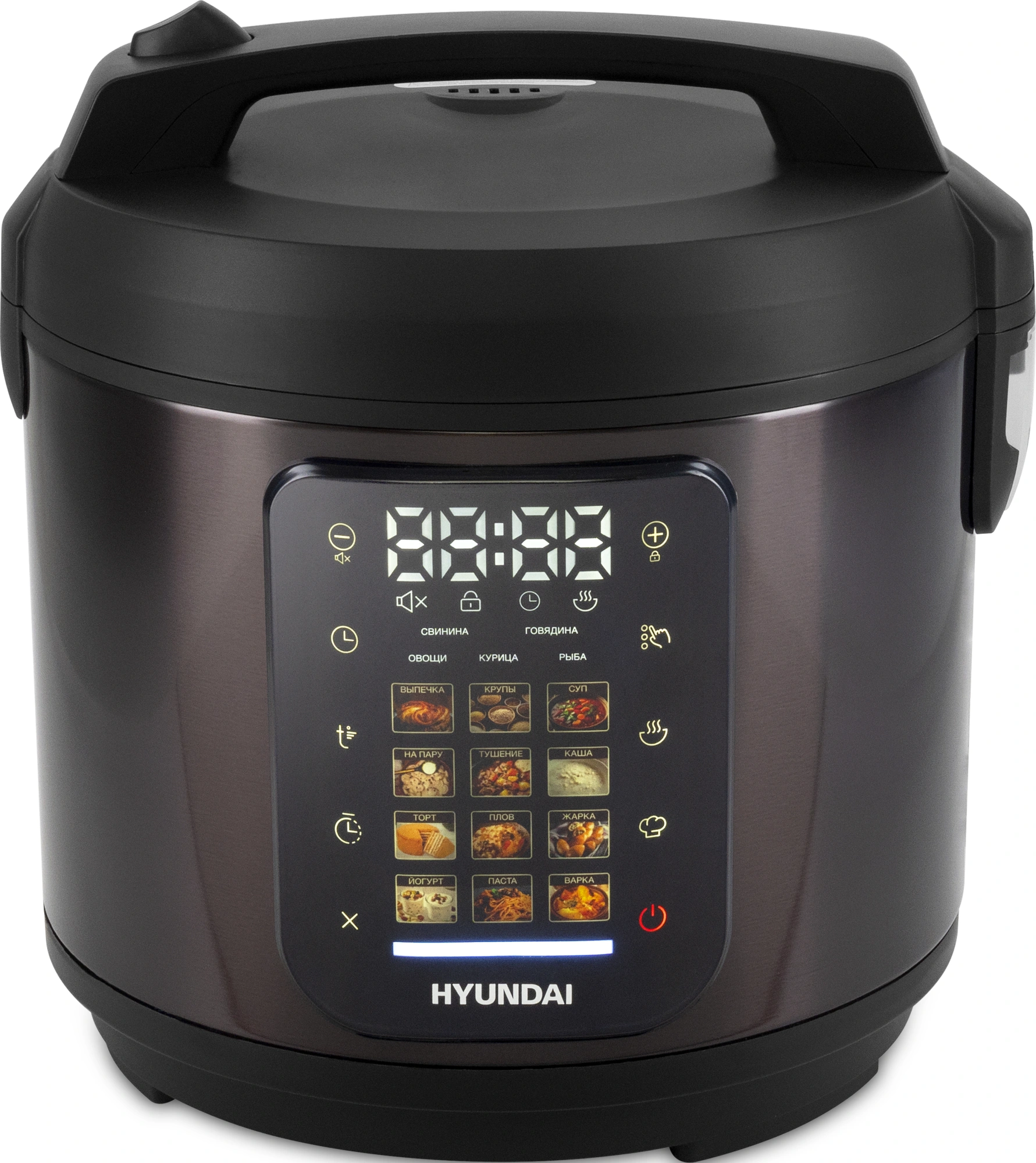 Мультиварка Hyundai HYMC-2404 5л 900Вт темно-коричневый/черный