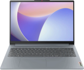 Ноутбук Lenovo IdeaPad Slim 3 16IAH8 Core i5 12450H 16Gb SSD512Gb Intel UHD Graphics 16" IPS WUXGA (1920x1200) noOS grey WiFi BT Cam (83ES002WRK)