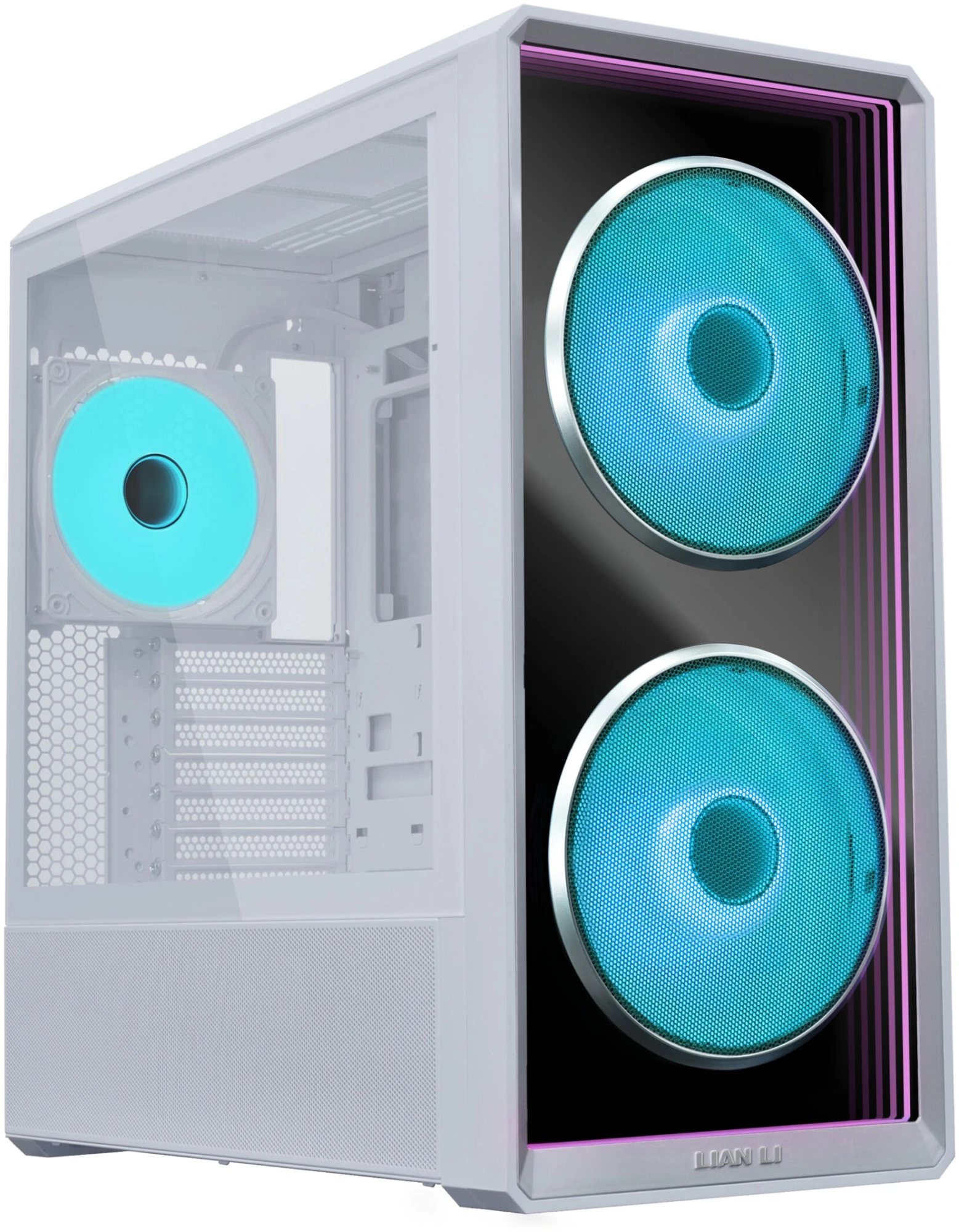 Корпус Lian-Li Lancool 217 Inf белый без БП ATX 9x120mm 2x140mm 2xUSB3.0 audio bott PSU
