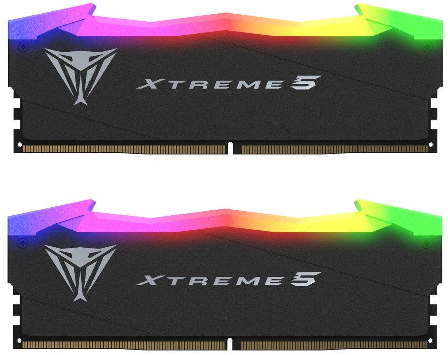 Память DDR5 2x16GB 8000MHz Patriot PVXR532G80C38K Viper Xtreme 5 RGB RTL Gaming PC5-64000 CL38 DIMM 288-pin 1.45В с радиатором Ret