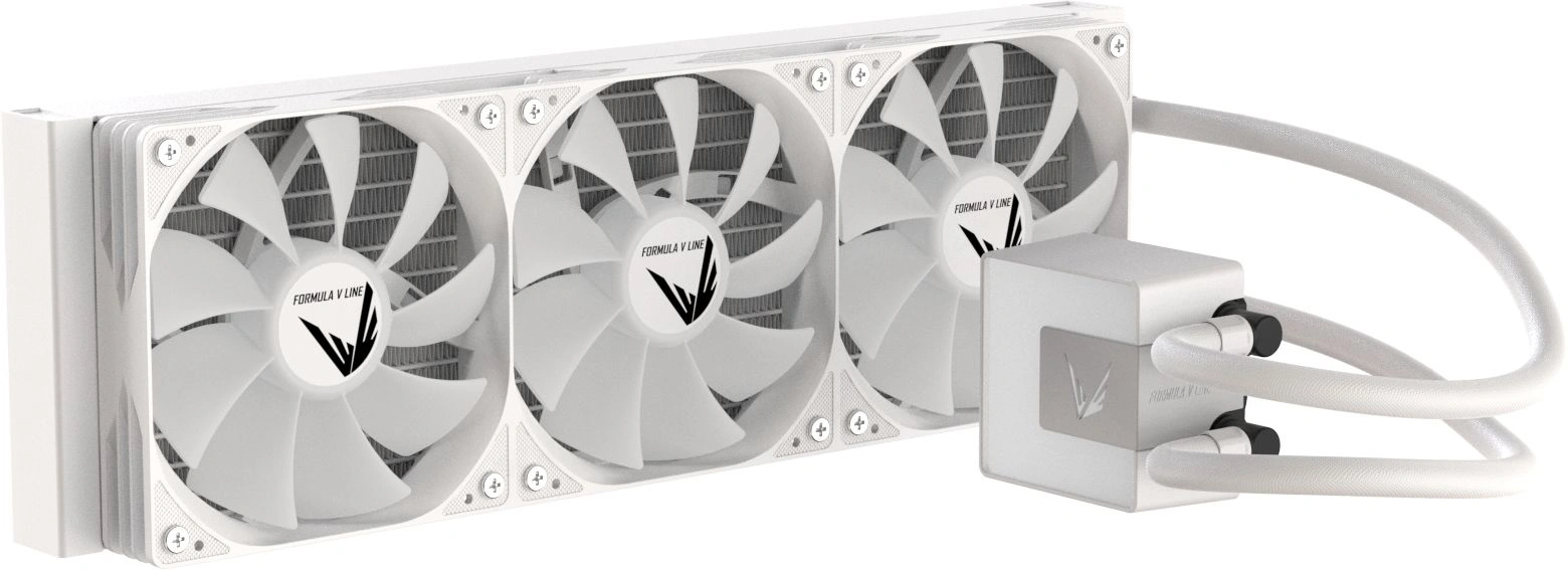 Система водяного охлаждения Formula Ice Jet Glow 360 ARGB Soc-AM5/AM4/1200/2066/1700/1851 белый 4-pin 1-27dB Al+Cu 300W 2020gr Ret (ICE JET GLOW 360 WH)