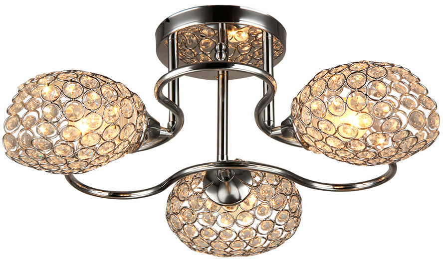 Люстра Hiper Napoli H100-3 потолоч. хром