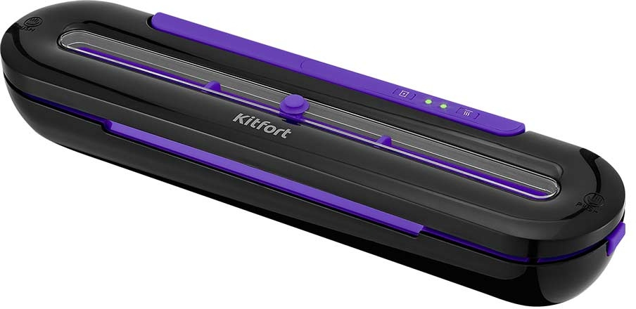 Вакуумный упаковщик Kitfort КТ-1522-1 100Вт черный/фиолетовый