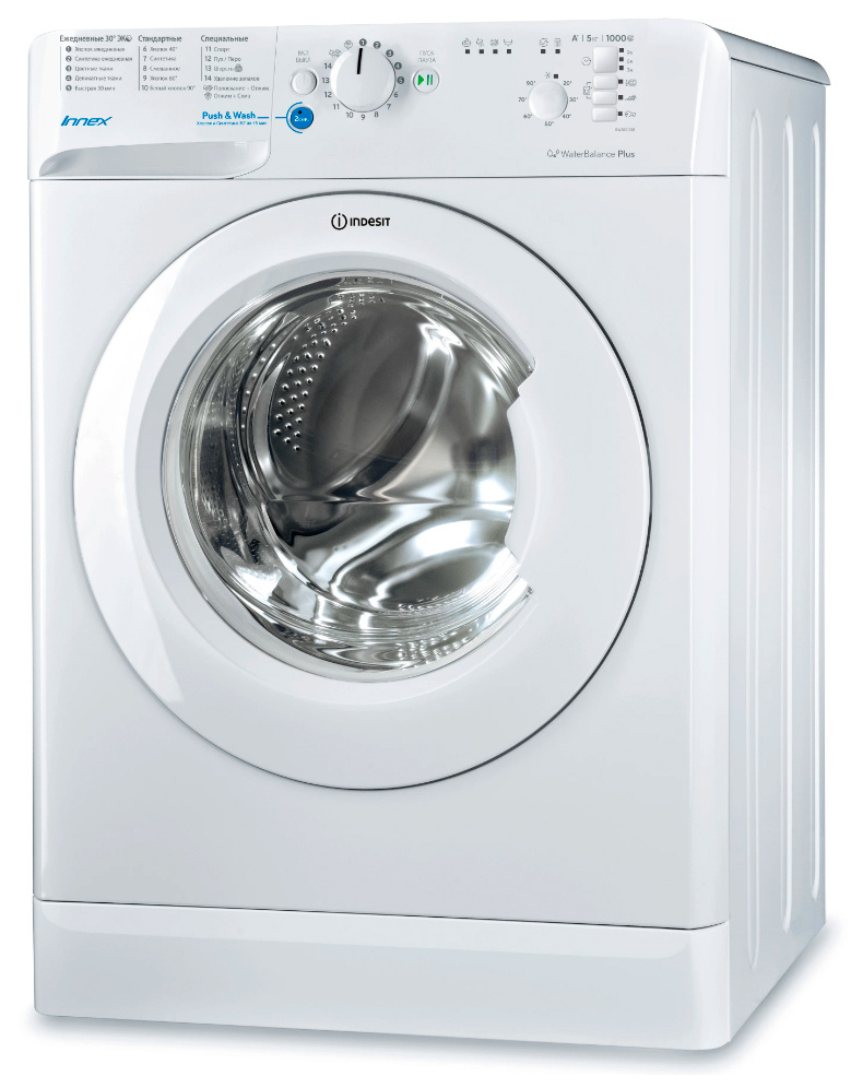 Стиральная машина Indesit Innex BWSB 51051 класс: A загр.фронтальная макс.:5кг белый