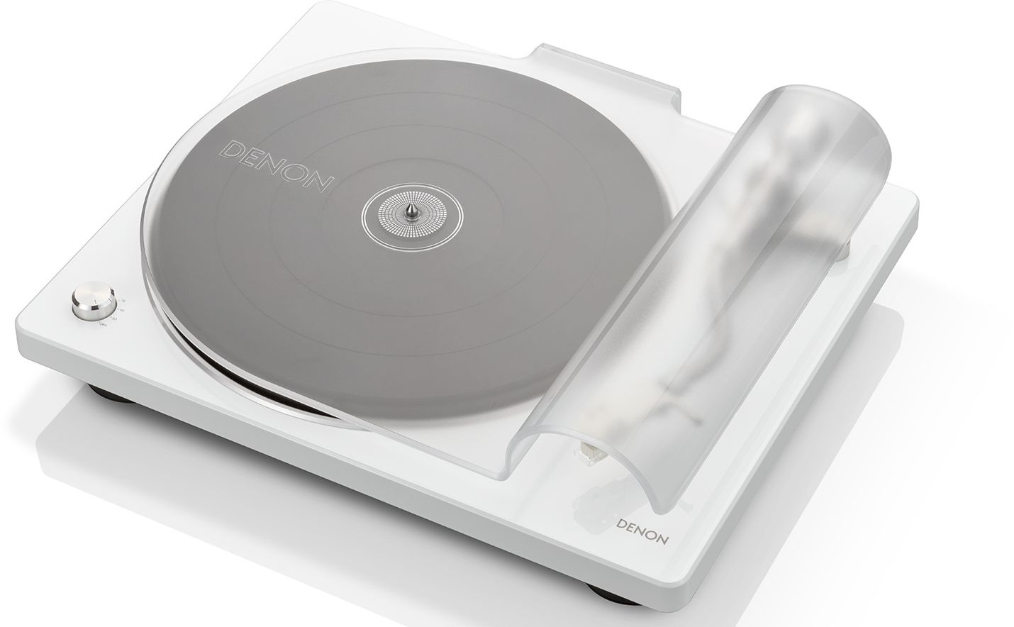 Проигрыватель винила Denon DP-400 частично автоматический белый