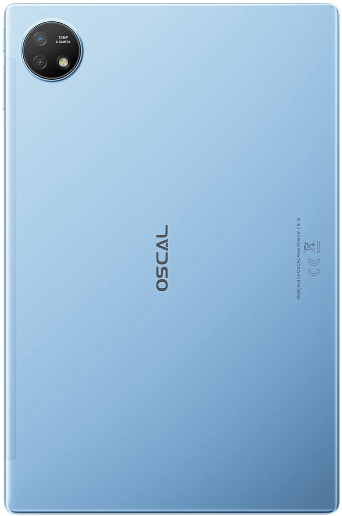 Планшет Oscal Pad 16 T606 (1.6) 8C RAM8Gb ROM256Gb 10.5" IPS 1920x1200 4G Android 13 голубой 13Mpix 13Mpix BT WiFi microSD 1Tb 8200mAh