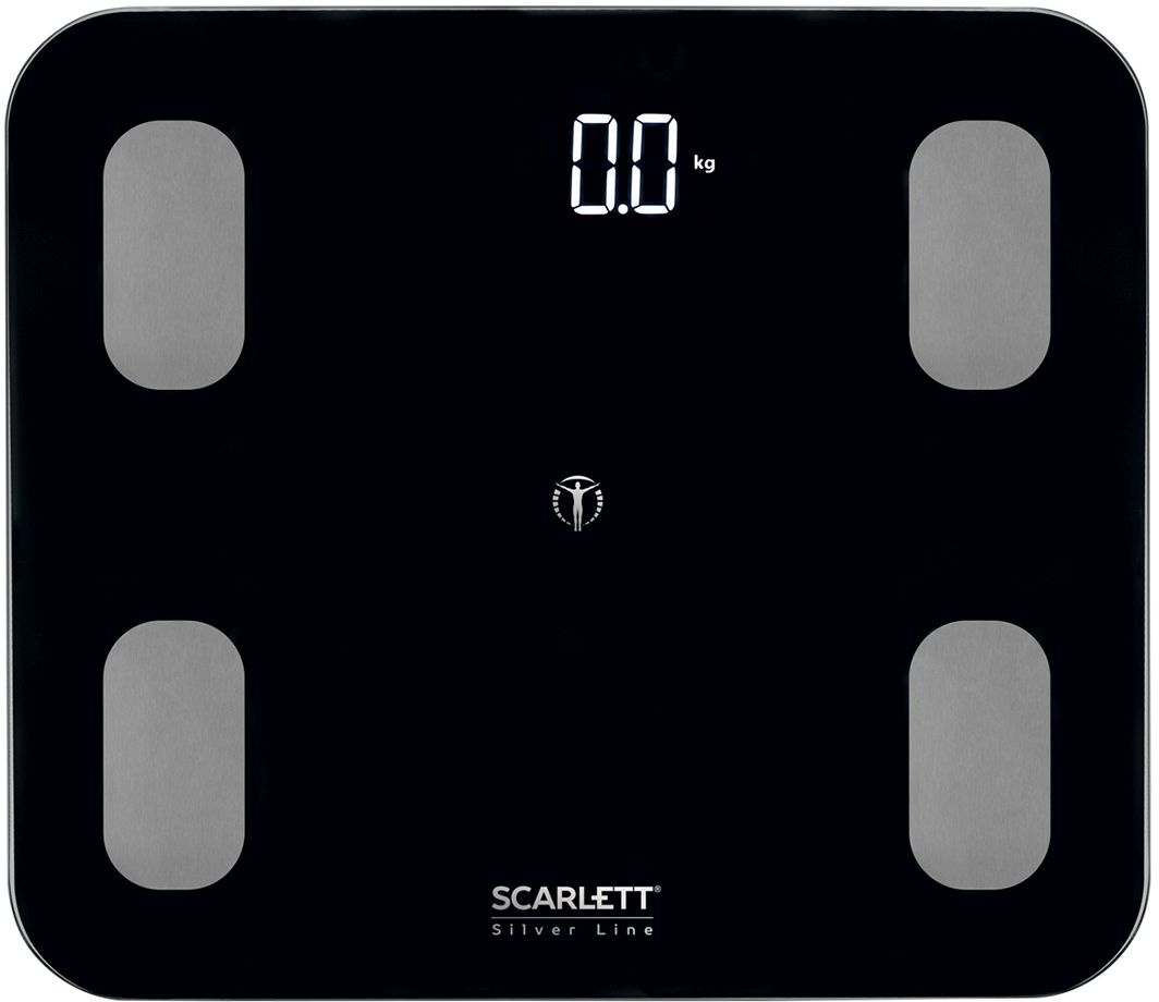 Весы напольные электронные Scarlett SC-BS33ED101 макс.150кг черный