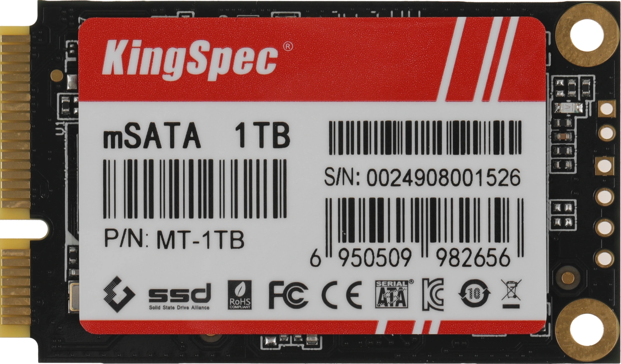 Накопитель SSD Kingspec SATA-III 1TB MT-1TB MT Series mSATA