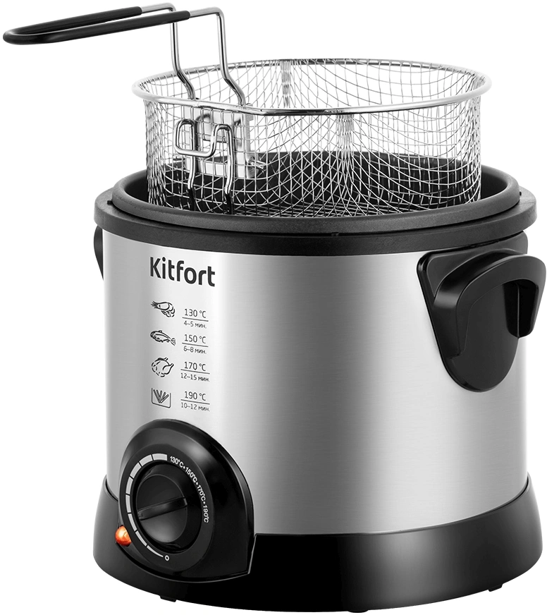 Фритюрница Kitfort КТ-2011 1200Вт серебристый/черный