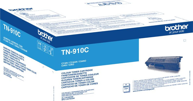 Картридж лазерный Brother TN910C голубой (9000стр.) для Brother HL-L9310CDW/MFC-L9570CDW