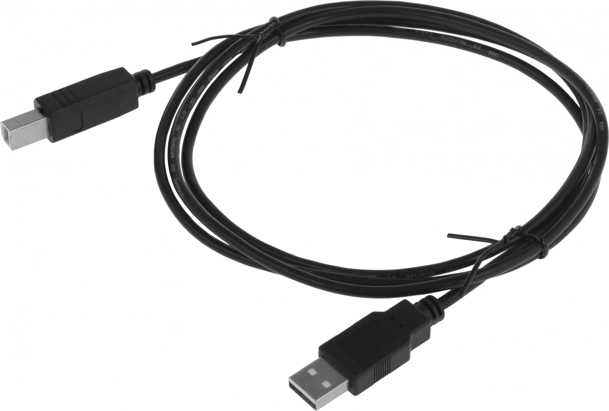 Кабель KingPrice KP-AmBm-v2-1.5m ver2.0 USB A (m) USB B(m) 1.5м черный