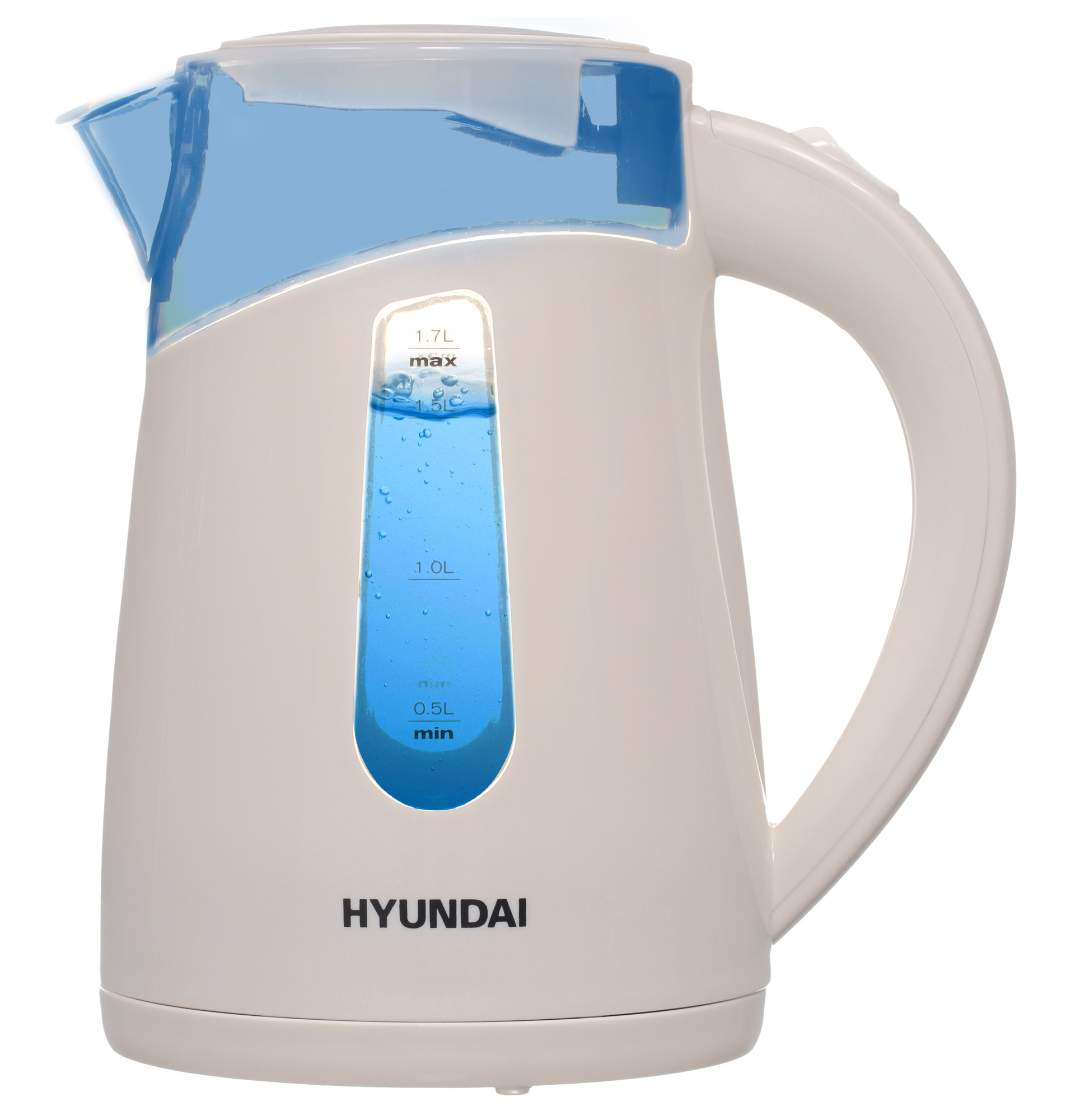 Чайник электрический Hyundai HYK-P2030 1.7л. 2200Вт кремовый корпус: пластик