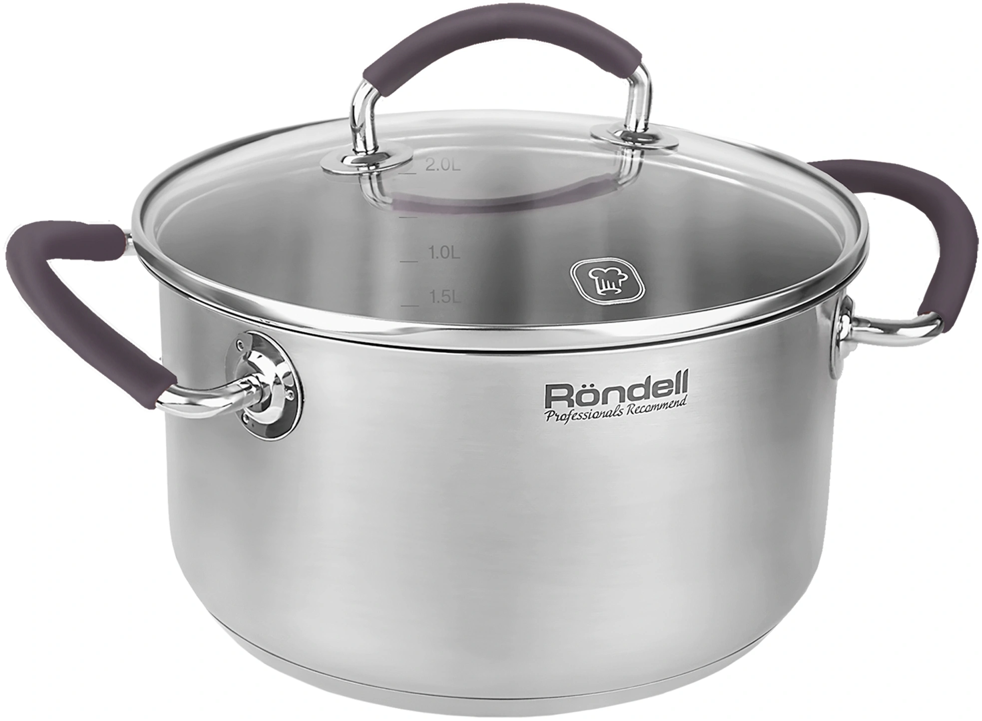 Кастрюля Rondell Akzent RDS-1387 2.1л. d=18см (с крышкой) стальной