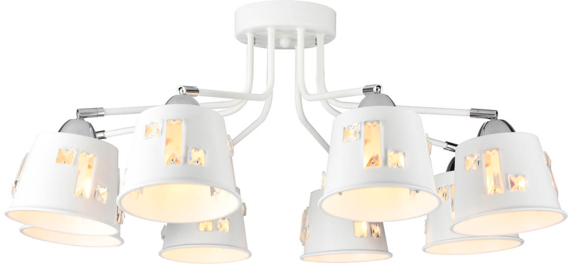 Люстра Hiper Grums H188-8 потолоч. белый