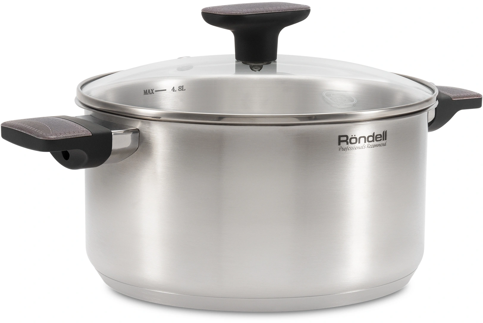 Кастрюля Rondell Chambray RDS-1956 4.8л. d=24см (с крышкой) стальной