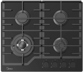 Газовая варочная поверхность Midea MG593TGB черный (арт.2134055)