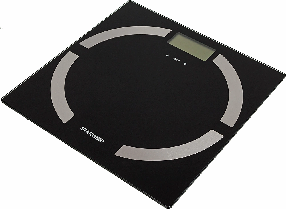 Весы напольные электронные Starwind SSP6051 макс.180кг черный