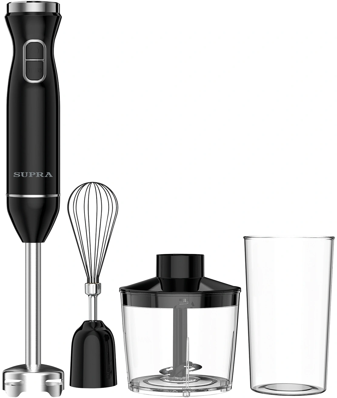 Блендер погружной Supra HBS-1012 700Вт черный/серебристый