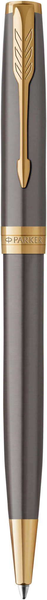 Ручка шариков. Parker Sonnet Grey Core GT (2213679) M черн. черн. подар.кор.
