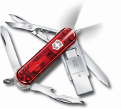 Нож перочинный Victorinox Midnite Manager@work (4.6336.TG32) 58мм 11функц. красный полупрозрачный карт.коробка