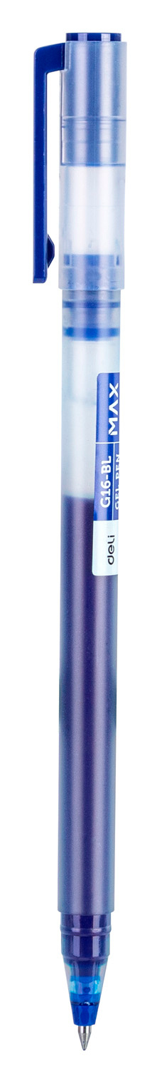 Ручка гелев. Deli Daily Max EG16-BL синий/прозрачный d=0.5мм син. черн.