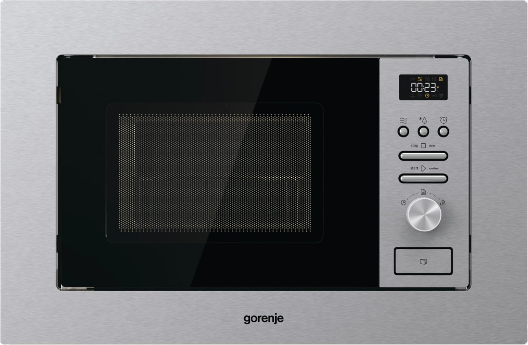 Микроволновая печь Gorenje BMI201AG1X 20л. 800Вт нержавеющая сталь/черный (встраиваемая)