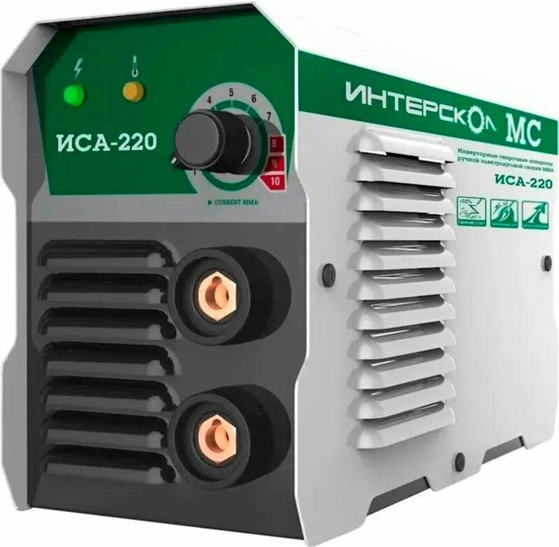 Сварочный аппарат Интерскол ИСА-220 МС инвертор ММА DC 9.3кВт