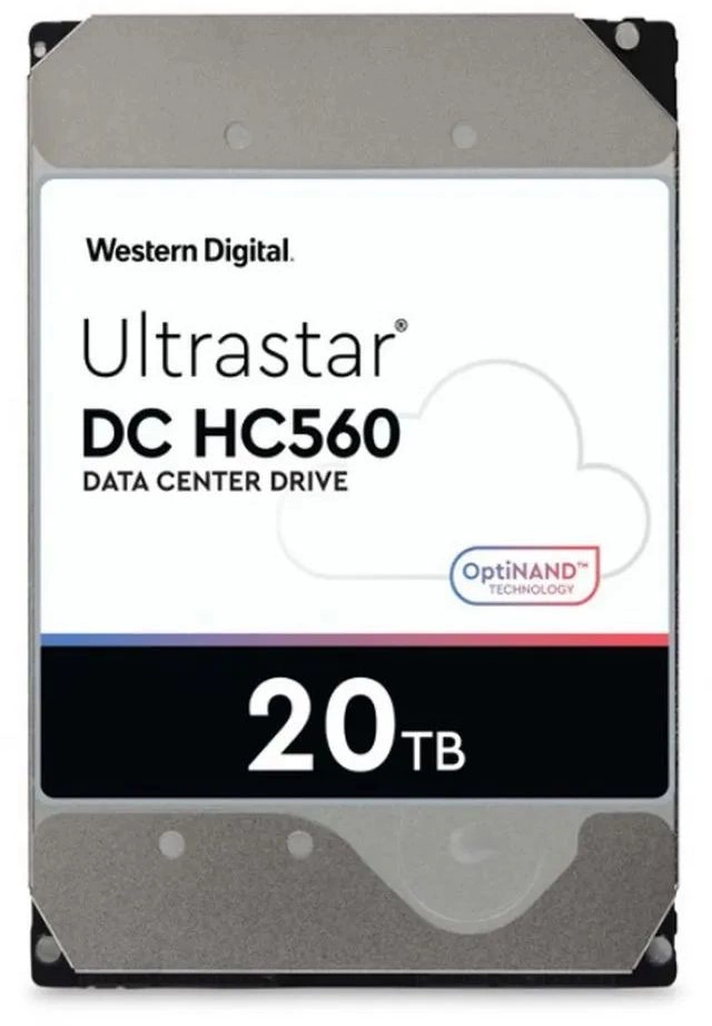 Жесткий диск WD SAS 3.0 20TB 0F38652 WUH722020BL5204 Server Ultrastar DC HC560 512E (7200rpm) 512Mb 3.5"