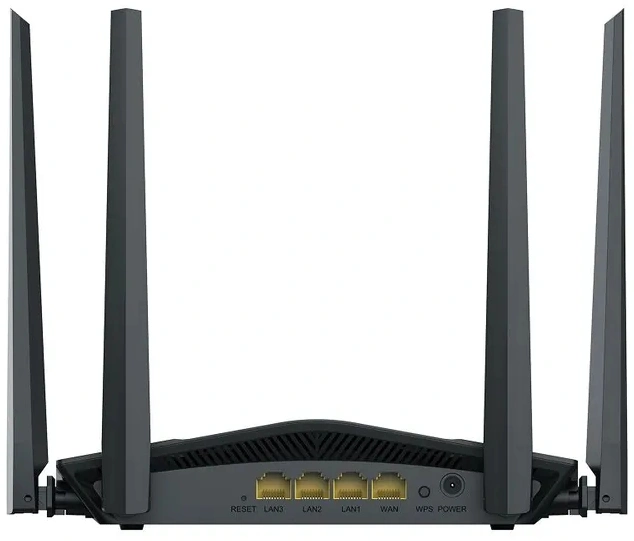 Роутер беспроводной Netis W1500AG AX1500 10/100/1000BASE-TX черный