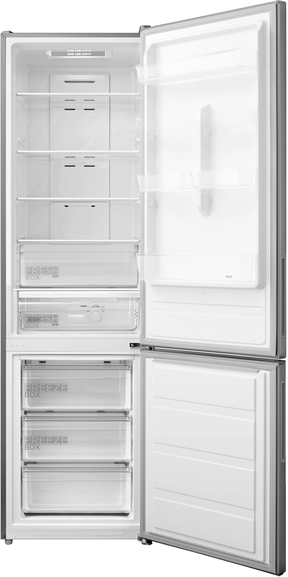 Холодильник Midea MDRB489FGE02OE 2-хкамерн. серебристый
