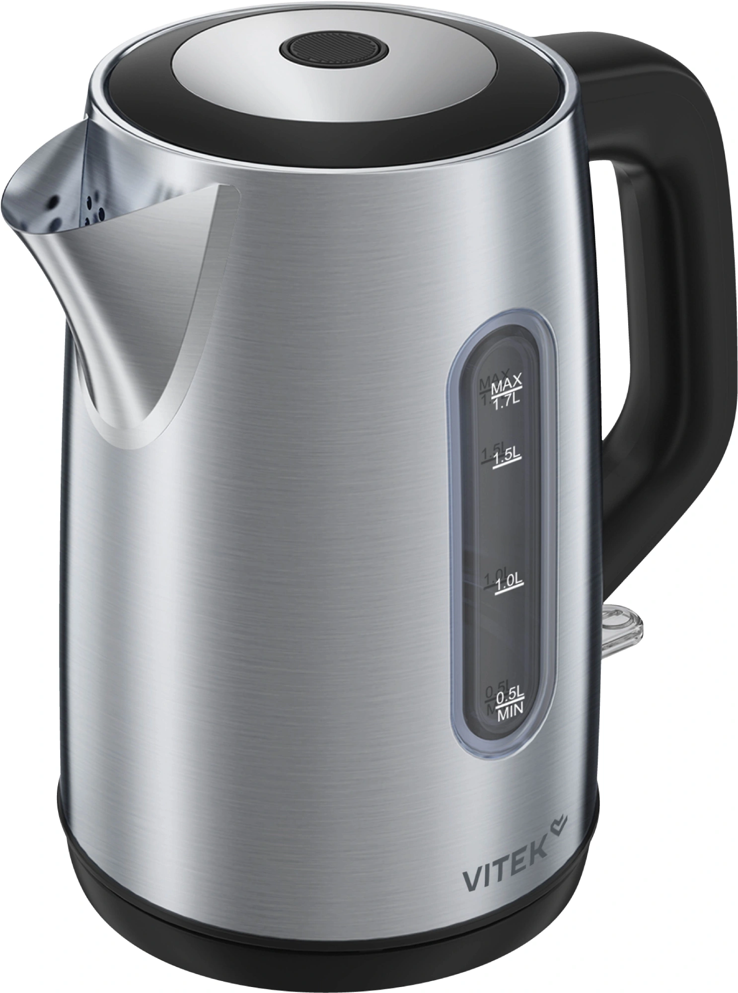 Чайник электрический Vitek VT-WK1054 1.7л. 2200Вт черный корпус: металл
