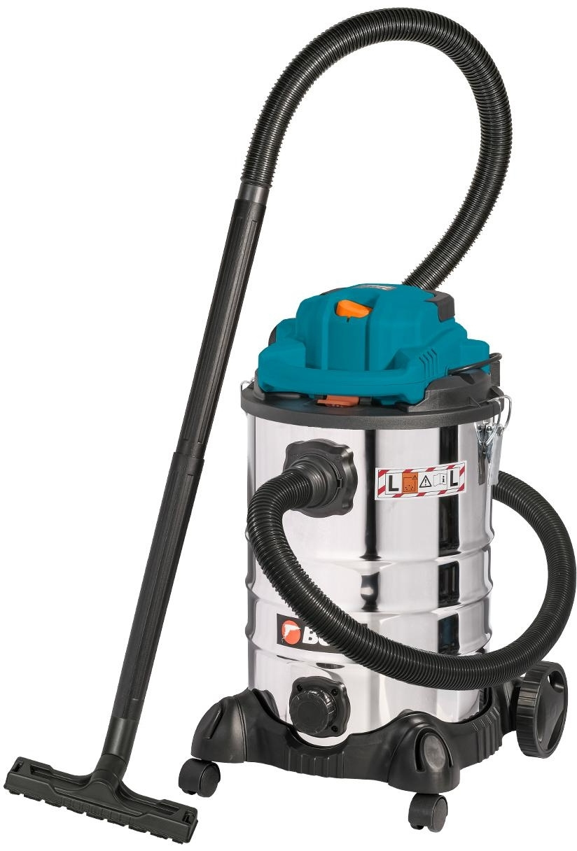 Строительный пылесос Bort BSS-1230-Duo 1200Вт (уборка: сухая/влажная) синий
